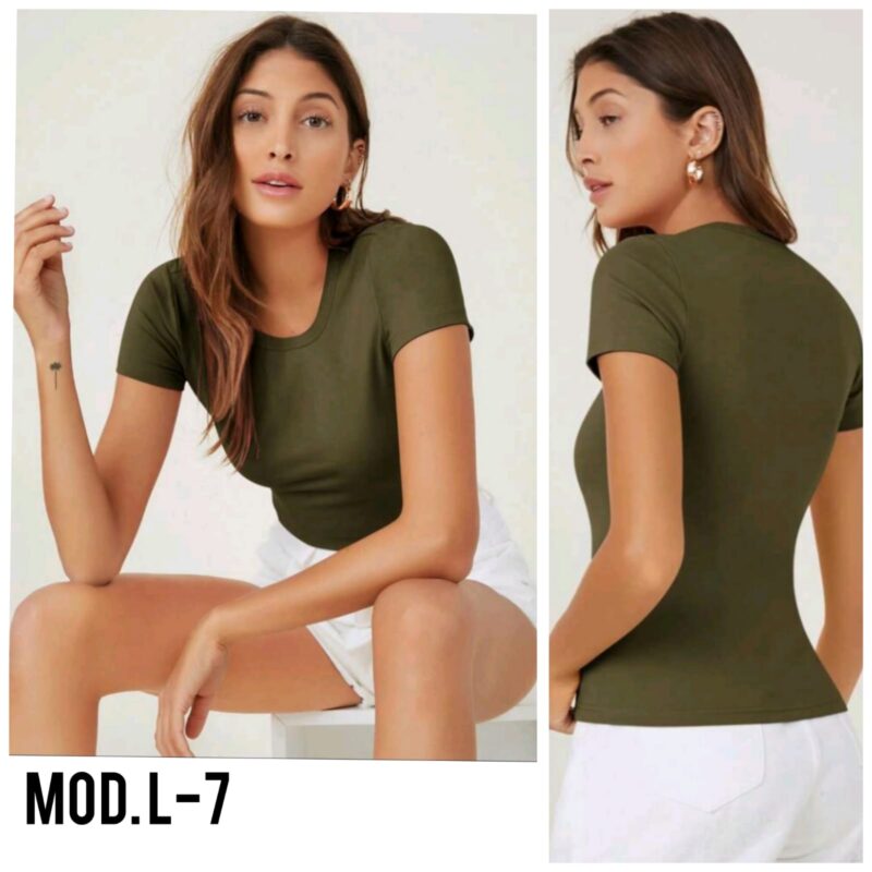 BLUSA DAMA BASICA L-7 MILITAR UNITALLA (30 A 34).