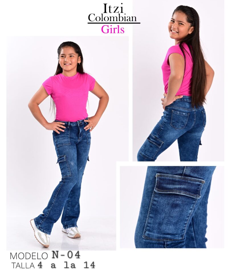 PANTALON DE MEZCLILLA ITZI GIRLS N-04.