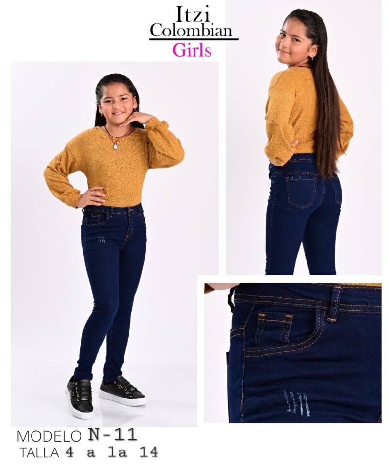 PANTALON DE MEZCLILLA ITZI GIRLS N-11.